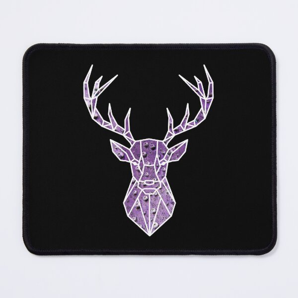 Item preview, Geometric stag head amethyst designed and sold by bravoalpha.