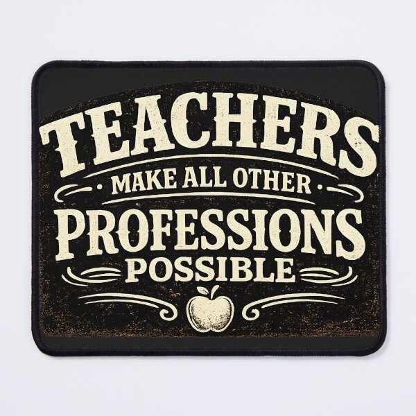 Item preview, Teachers Make All Other Professions Possible — Vintage Appreciation Gift designed and sold by KawaiiOrbit.