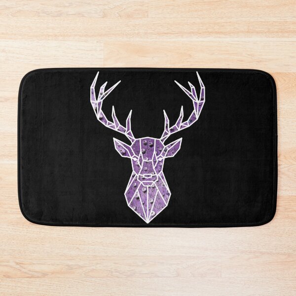 Item preview, Geometric stag head amethyst designed and sold by bravoalpha.