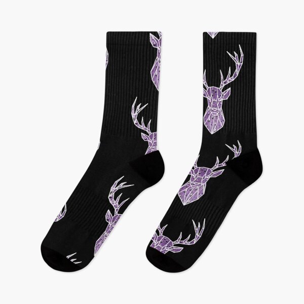 Item preview, Geometric stag head amethyst designed and sold by bravoalpha.
