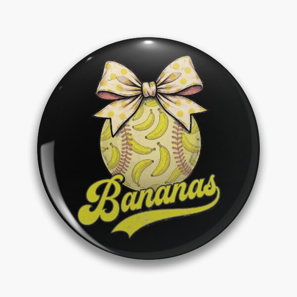 Item preview, Banana Coquette Bow Vintage Baseball Bow Vintage designed and sold by CF_VintageDesign.
