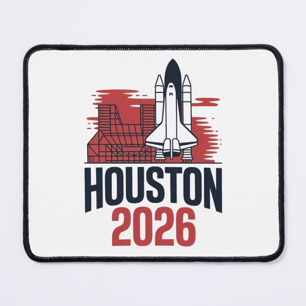 Item preview, Houston 2026 Space Shuttle Football T-Shirt V7 designed and sold by DarylWelsh2024.