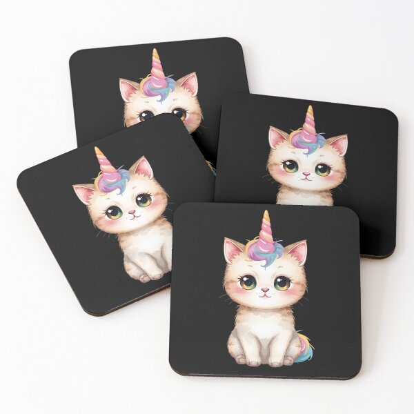 Item preview, Cute little unicorn cat in kawaii style designed and sold by uunaa.