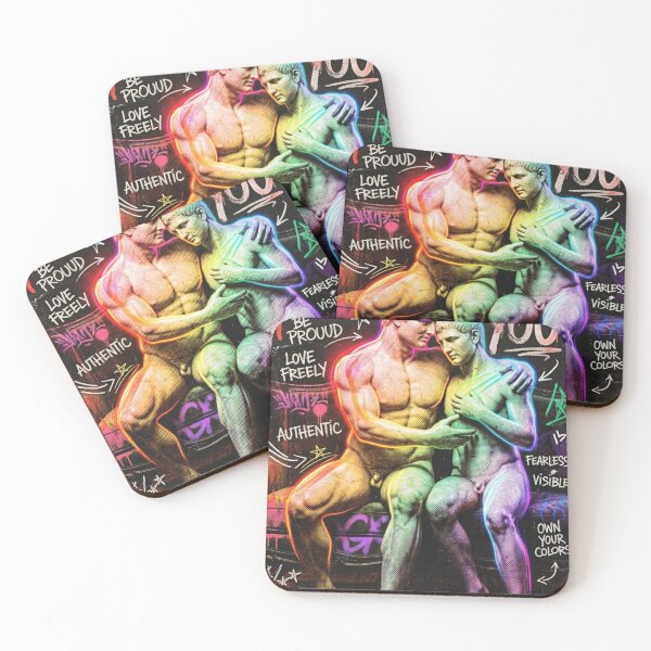 Item preview, Pride Month Rainbow Statue Art – LGBTQ+ Graffiti Aesthetic Poster designed and sold by DEVLUSH.