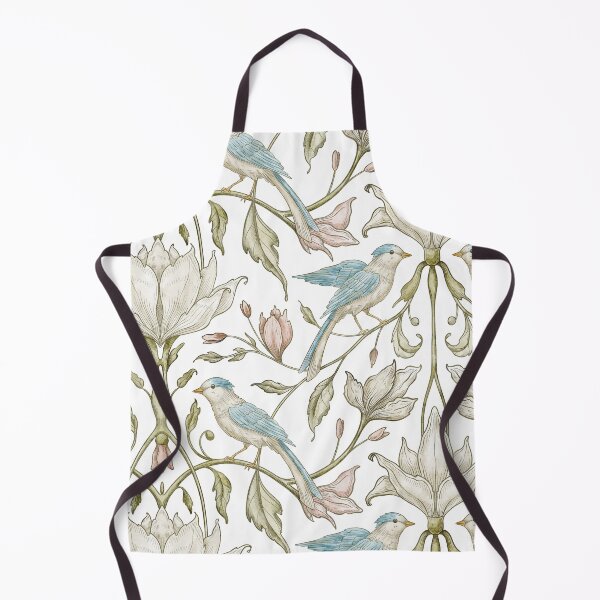 Item preview, Vintage Blue Bird Floral Wallpaper Design designed and sold by Alisles.