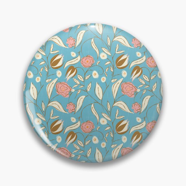 Item preview, Modern Chintz Floral Sky Blue designed and sold by susycosta.