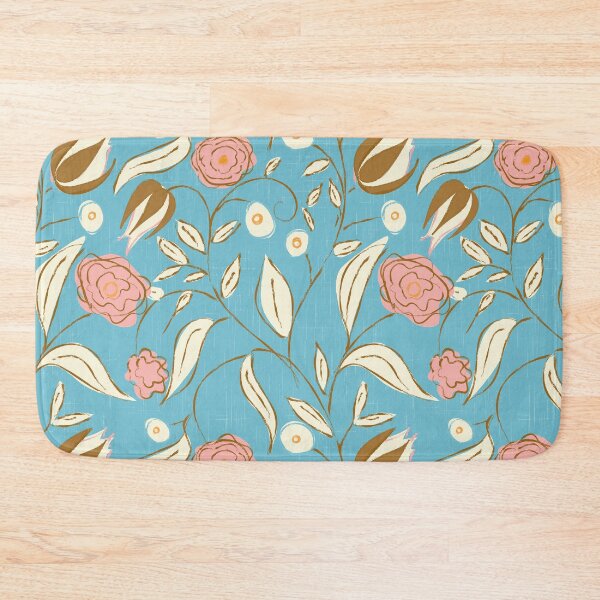Item preview, Modern Chintz Floral Sky Blue designed and sold by susycosta.