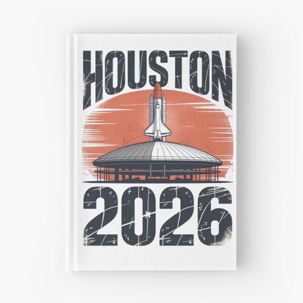 Item preview, Houston 2026 Space Shuttle Football T-Shirt V8 designed and sold by DarylWelsh2024.