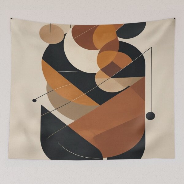Item preview, Minimalist Organic Arches Cream Terracotta Print designed and sold by EnmarcArt.