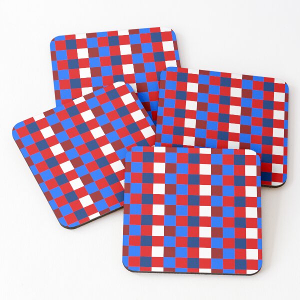 Item preview, Reds and Blues Check Grid designed and sold by OneThreeSix.