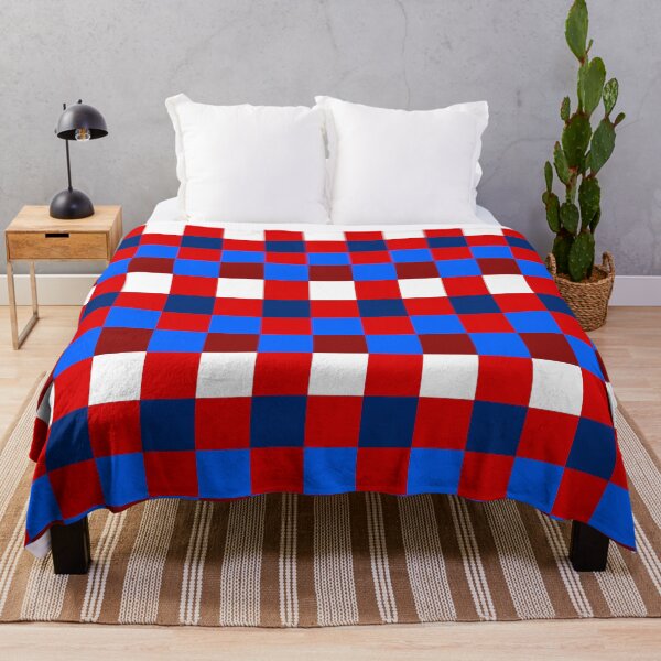 Item preview, Reds and Blues Check Grid designed and sold by OneThreeSix.