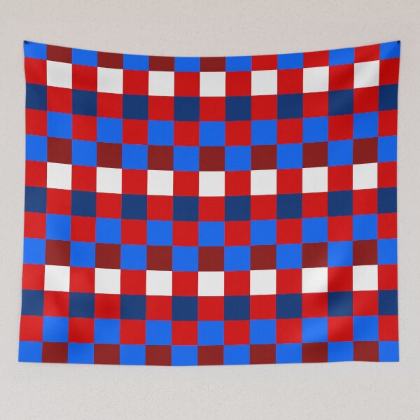 Item preview, Reds and Blues Check Grid designed and sold by OneThreeSix.