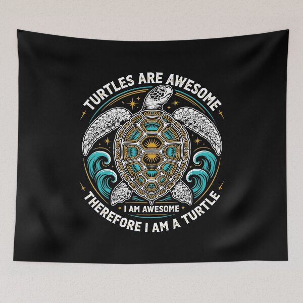 Item preview, Turtles are Awesome I am a Turtle Cute Hawaiian Turtle Lover designed and sold by Redgiant87x.