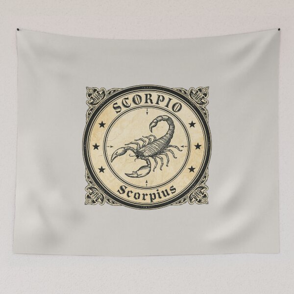 Item preview,  Vintage Scorpio Zodiac Sign - Baroque Astrology Art designed and sold by GoGreenlove.