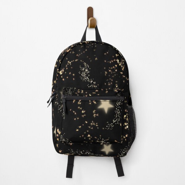 Item preview, Golden Star Confetti Night Pattern Black background designed and sold by Fantacaroo Designs.