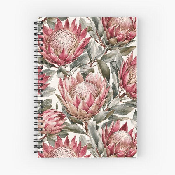 Item preview, Protea Watercolor South African Botanical Seamless Pattern designed and sold by Inkworksbyshery.