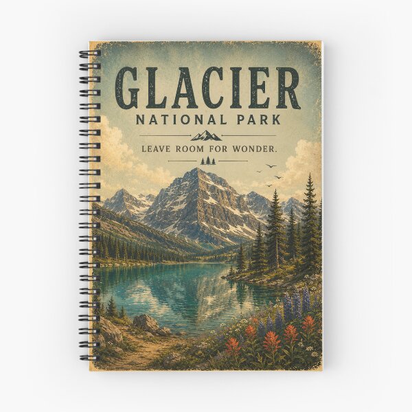 Item preview, Vintage Glacier National Park designed and sold by IRYNASHOP.