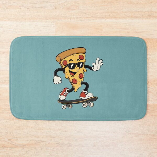 Item preview, Cool Vector Pizza Slice Character Riding Skateboard designed and sold by GiggleTime.