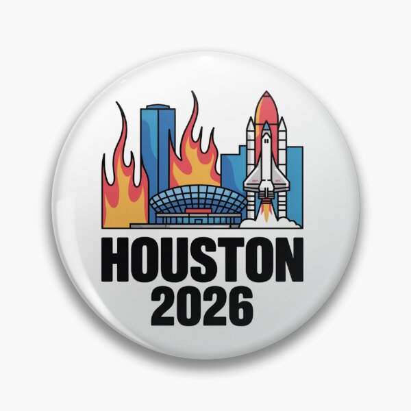 Item preview, Houston 2026 Space Shuttle Football T-Shirt V9 designed and sold by DarylWelsh2024.