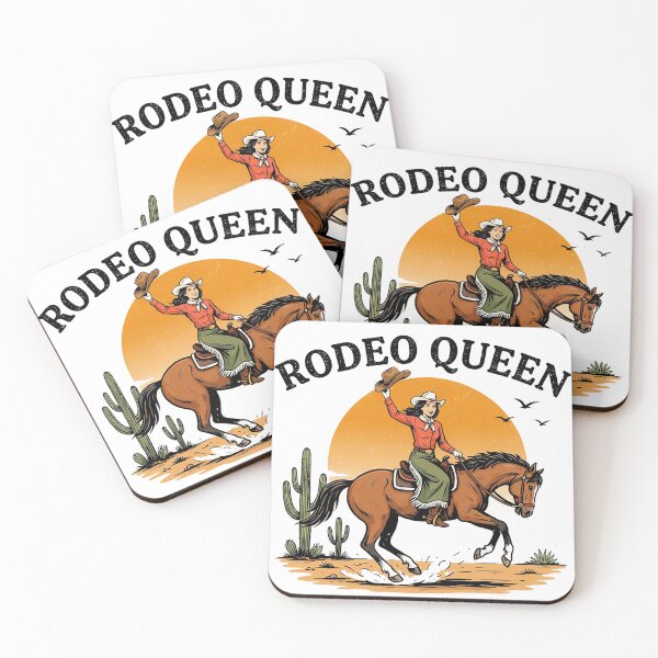 Item preview, Rodeo Queen Western Cowgirl Horse Graphic T-Shirt designed and sold by Cool-cat-art.