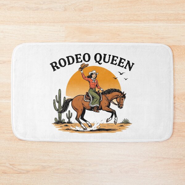 Item preview, Rodeo Queen Western Cowgirl Horse Graphic T-Shirt designed and sold by Cool-cat-art.