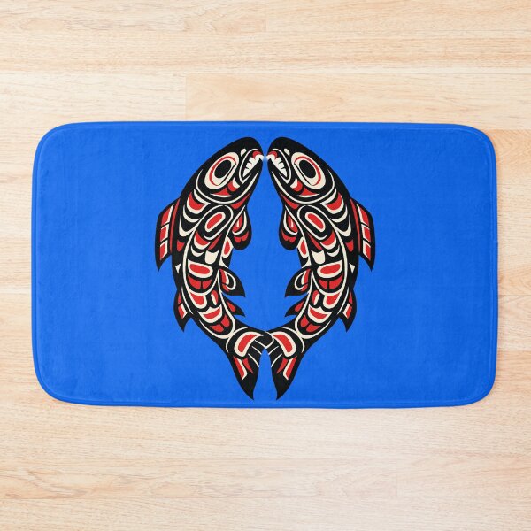 Item preview, Pacific Northwest Formline Salmon – Traditional West Coast Art Style designed and sold by Analog Aura .