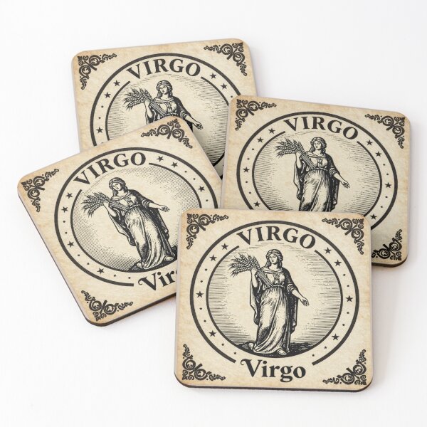 Item preview, Vintage Virgo Zodiac Sign - Baroque Astrology Art designed and sold by GoGreenlove.