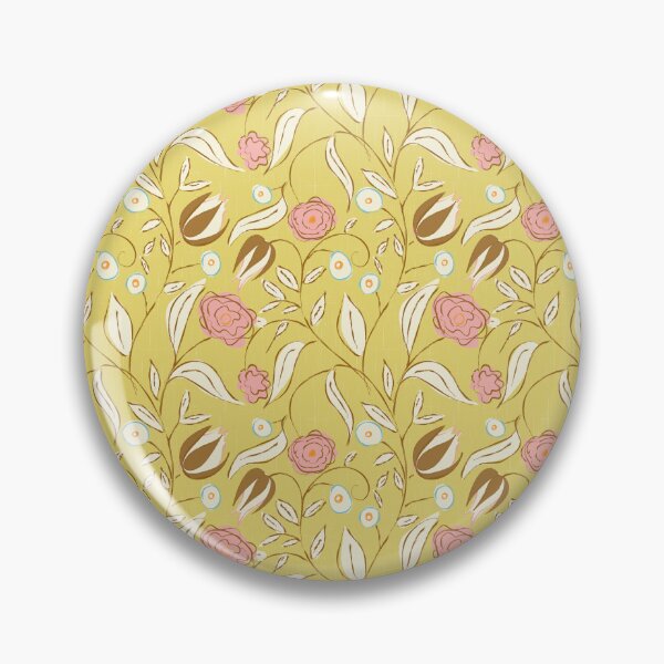 Item preview, Modern Chintz Floral Butter Yellow designed and sold by susycosta.