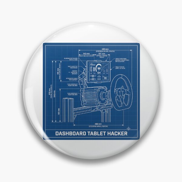 Item preview, Dashboard Tablet Hacker - Sim Racing Humor designed and sold by GarageGraphics.