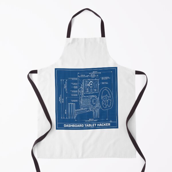 Item preview, Dashboard Tablet Hacker - Sim Racing Humor designed and sold by GarageGraphics.