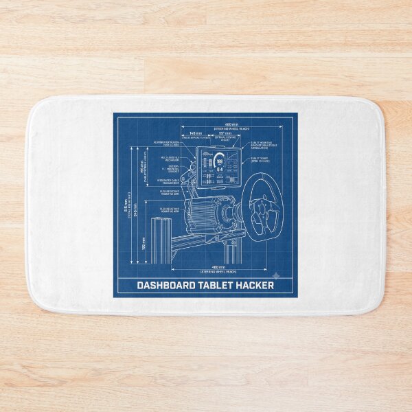 Item preview, Dashboard Tablet Hacker - Sim Racing Humor designed and sold by GarageGraphics.