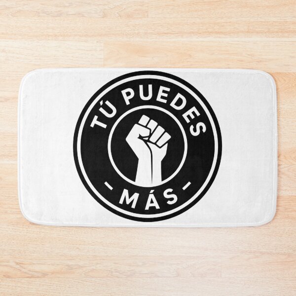 Item preview, Tú Podemos Más — Spanish Motivational Raised Fist Badge Graphic Tee designed and sold by tupuedesmas.
