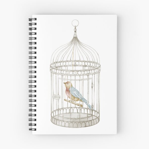 Item preview, Vintage Bird in Ornate Cage designed and sold by Alisles.
