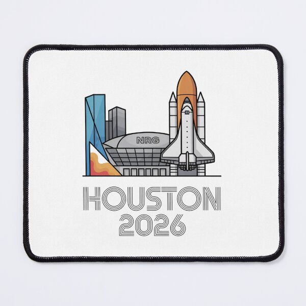 Item preview, Houston 2026 Space Shuttle Football T-Shirt V10 designed and sold by DarylWelsh2024.