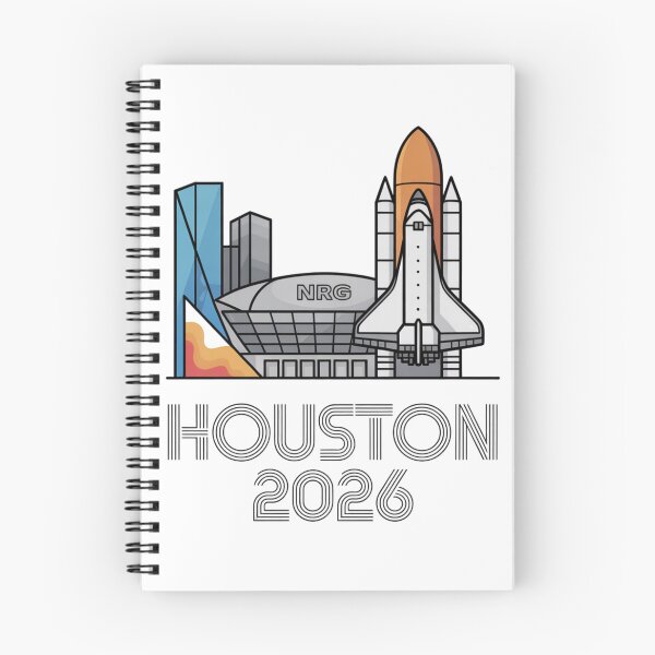 Item preview, Houston 2026 Space Shuttle Football T-Shirt V10 designed and sold by DarylWelsh2024.