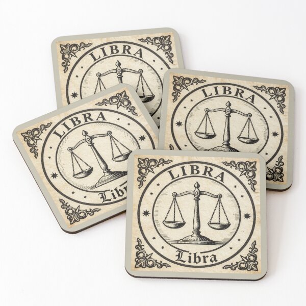Item preview, Vintage Libra Zodiac Sign - Baroque Astrology Art designed and sold by GoGreenlove.