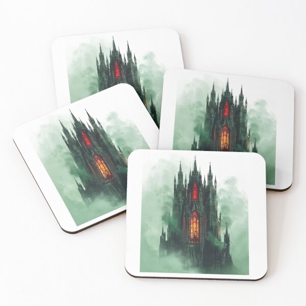 Item preview, Gothic Cathedral in Smog - Dark Fantasy & Apocalyptic designed and sold by BoxofMoments.