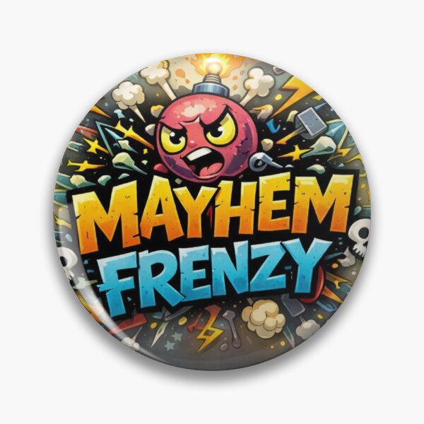 Item preview, Mayhem Frenzy – Explosive Cartoon Bomb Logo designed and sold by AstraDrip Studio.