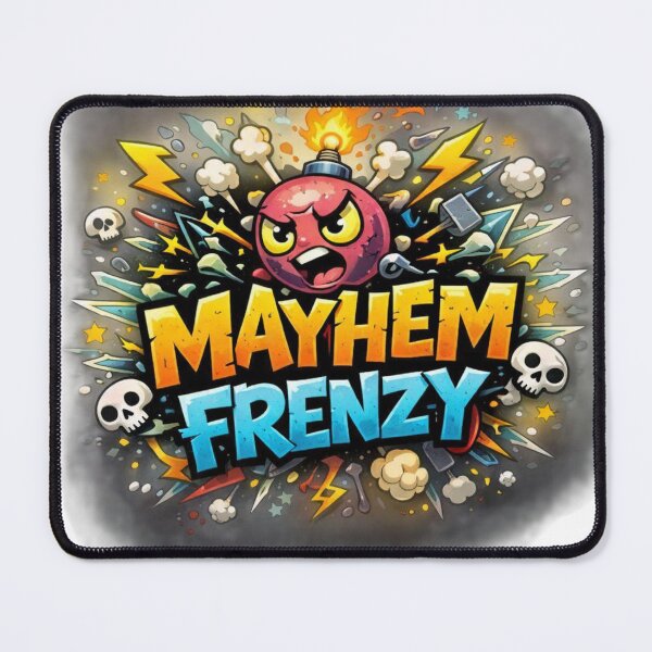 Item preview, Mayhem Frenzy – Explosive Cartoon Bomb Logo designed and sold by AstraDrip Studio.