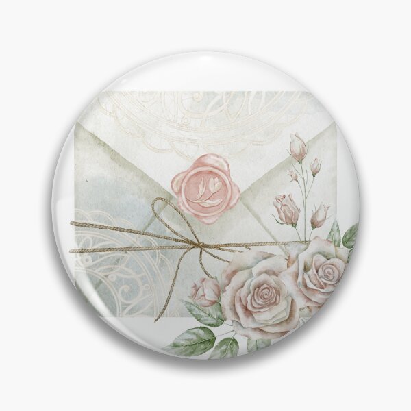 Item preview, Romantic Vintage Rose Letter Envelope designed and sold by Alisles.