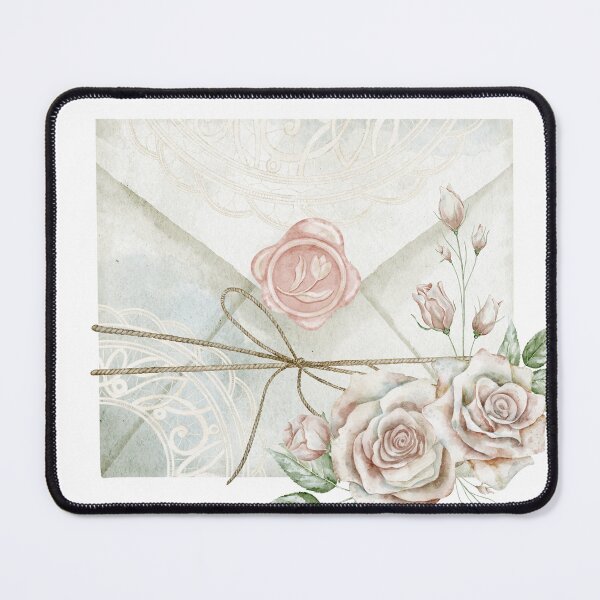 Item preview, Romantic Vintage Rose Letter Envelope designed and sold by Alisles.