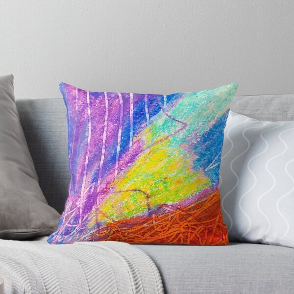 Aperçu de l'œuvre abstrait en violet et orange créée et vendue par Tereza Pilar Art.