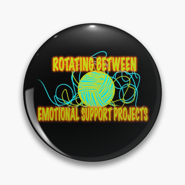 Item preview, Rotating Between Emotional Support Projects – Neon Yarn Ball Knitting Shirt, Crochet Humor Tee designed and sold by ArtyWares.