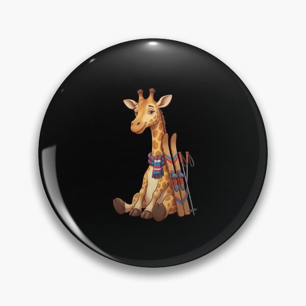 Item preview, Giraffe Winter Ski Adventure designed and sold by Timowo Studio | Fine Line Wildlife Art & Modern Nature Graphics.