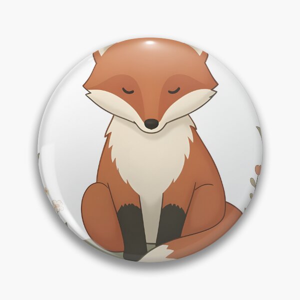 Item preview, Cute Fox Floral Cottagecore Aesthetic designed and sold by Ikbel Studio.