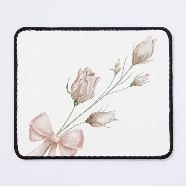 Item preview, Watercolor Rose Branch with Ribbon designed and sold by Alisles.