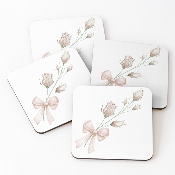 Item preview, Watercolor Rose Branch with Ribbon designed and sold by Alisles.