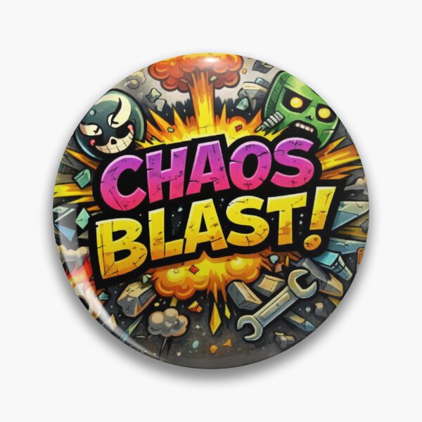 Item preview, Chaos Blast – Explosive Cartoon Destruction Logo designed and sold by AstraDrip Studio.