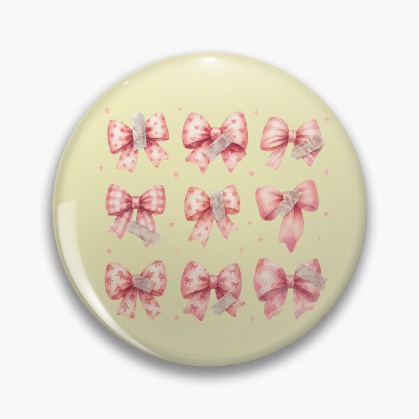 Item preview, Watercolor Pink Bow Ribbon Washi Tape Collection designed and sold by bosamji.