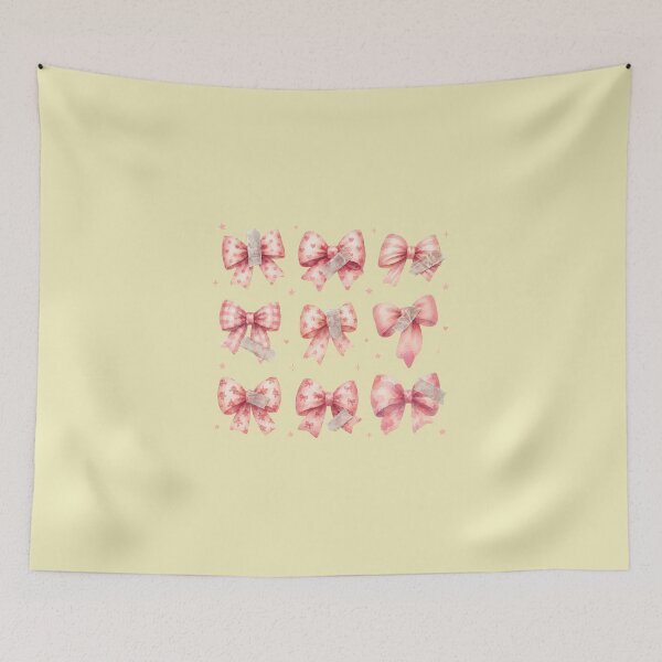 Item preview, Watercolor Pink Bow Ribbon Washi Tape Collection designed and sold by bosamji.